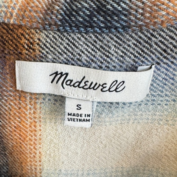 Madewell Flannel Westlake Shirt in Allen Plaid, Size S - Picture 7 of 9